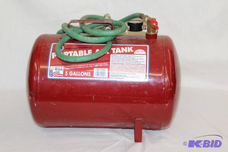 lot 38 image: 5 Gallon Portable Air Tank ...