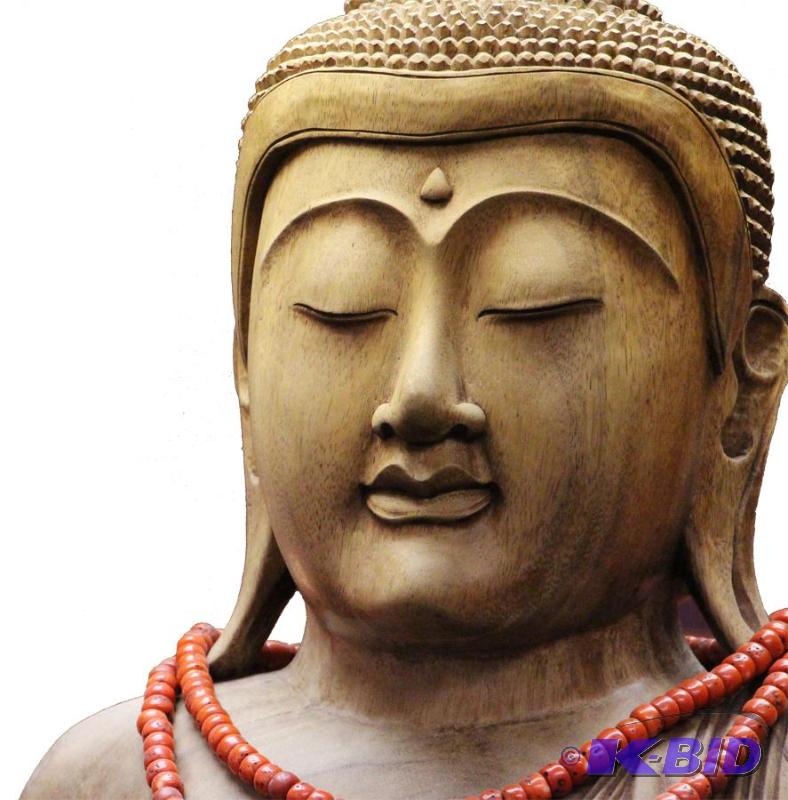 Hand carved Mahogany Buddha Statue