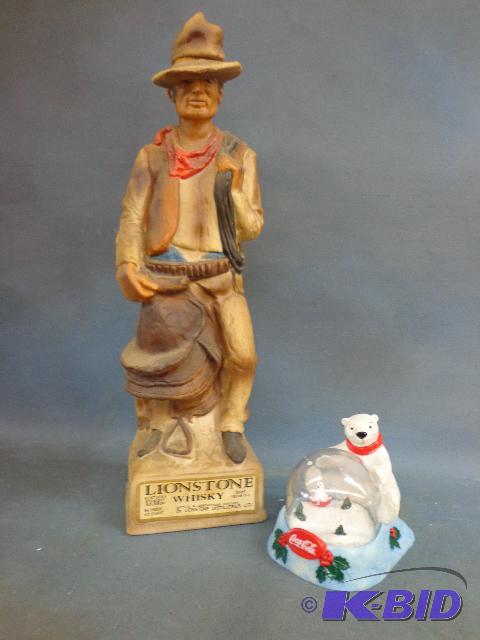 Coca Cola Bear Snow Globe and Lionstone Whisk...