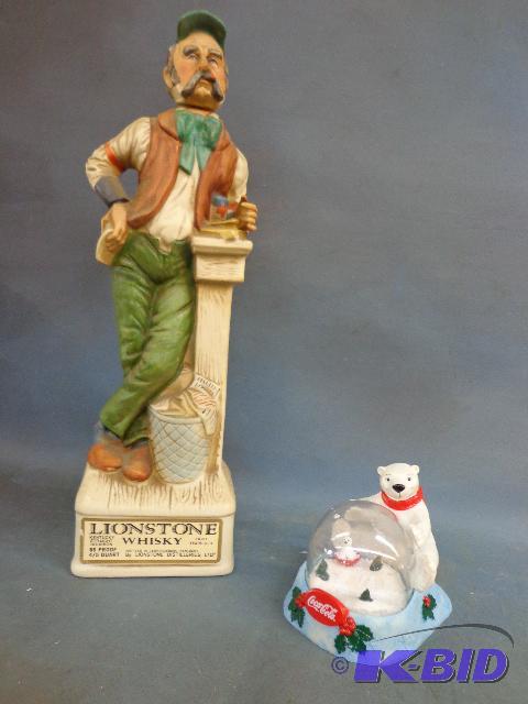 Lionstone Whisky Decanter and Coca Cols Bear ...
