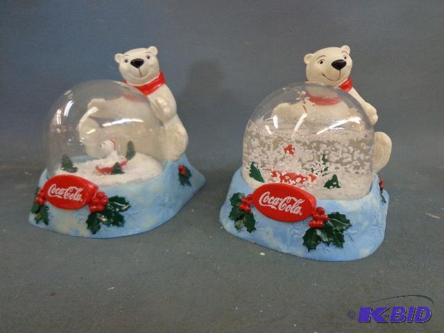 Coca-Cola Bear Snow Globes   4&quot tall ...