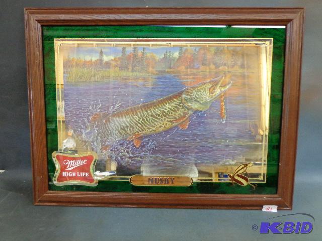 Miller High Life Mirror   Musky  24 x 18 ...