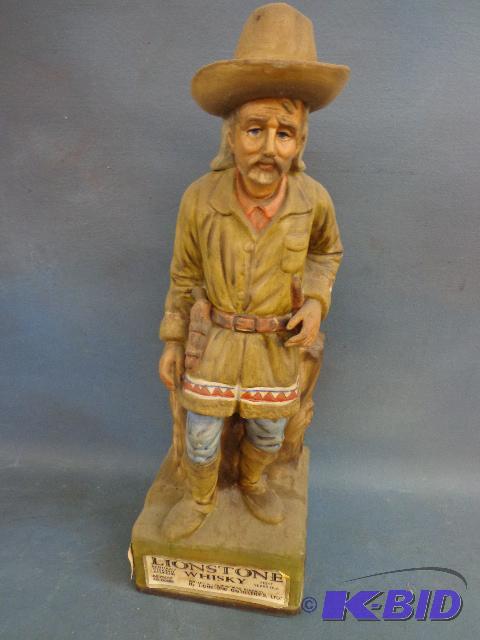 Lionstone Decanter   Squaw Man, 15&quot tall...