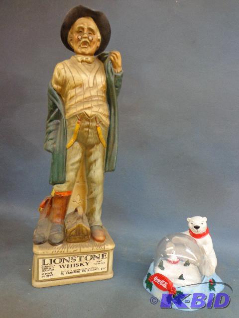 Coca Cola Bear Snow Globe and Lionstone Decan...