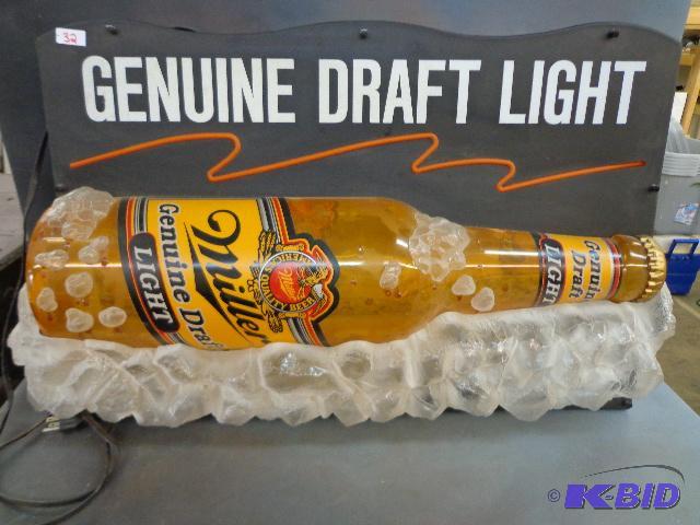 Genuine Draft Light Beer Sign   32 x 22 ...