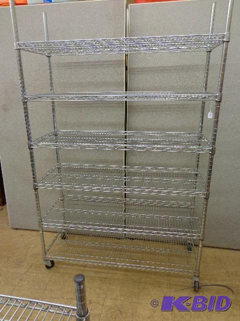 Metal Shelving   NSF Approved  6 shelves  76 ...