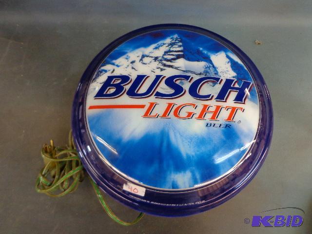 Busch Light Beer Sign   16&quot dia ...