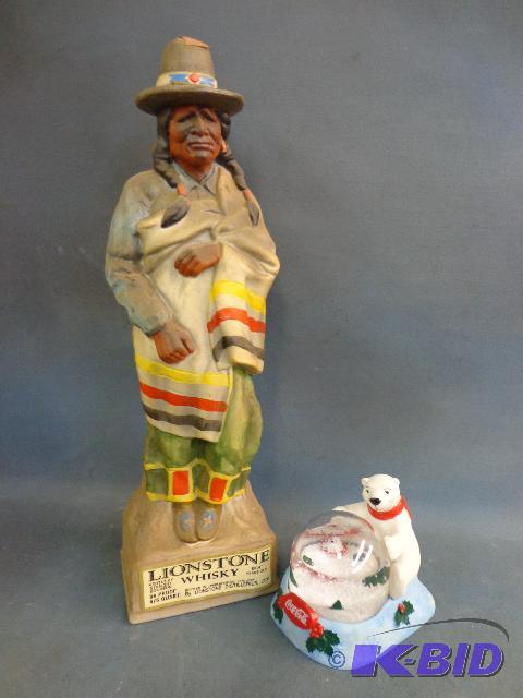 Coca Cola Bear Snow Globe and Lionstone Decan...
