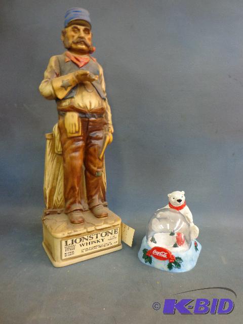 Coca Cola Bear Snow Globe and Lionstone Decan...