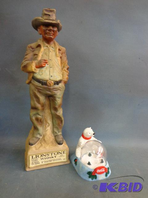 Coca Cola Bear Snow Globe and Lionstone Decan...