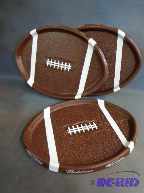 Football Shaped Serving Trays (3)   19 x 12 ...