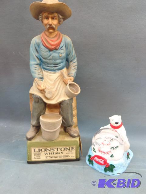 Coca Cola Bear Snow Globe and Lionstone Decan...
