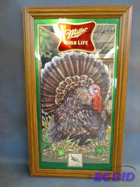 Miller High Life Mirror   Wild turkey  15 x 2...