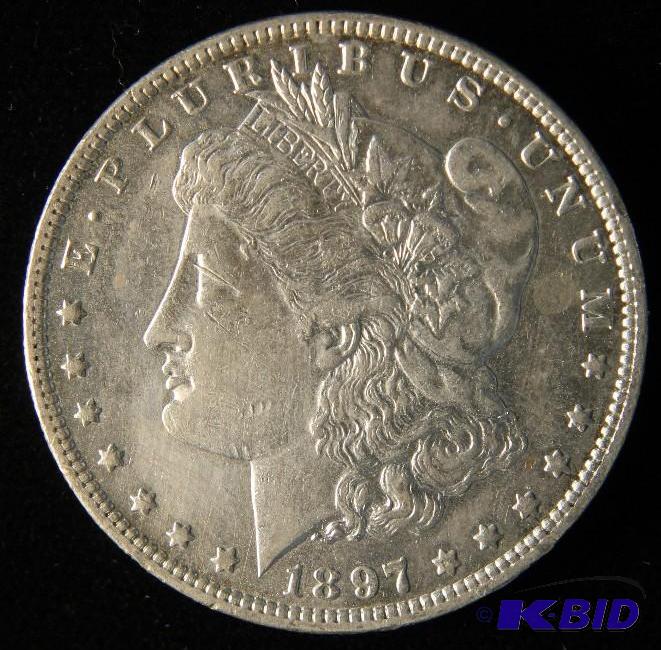 lot 110 image: 1897 O MORGAN SILVER DOLLAR AU