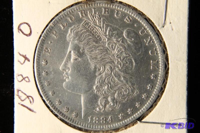 lot 18 image: 1884 O MORGAN DOLLAR XF