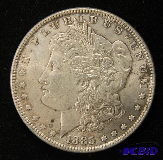 lot 21 image: 1885 MORGAN DOLLAR XF