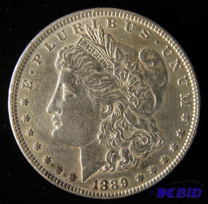 lot 34 image: 1889 MORGAN DOLLAR AU