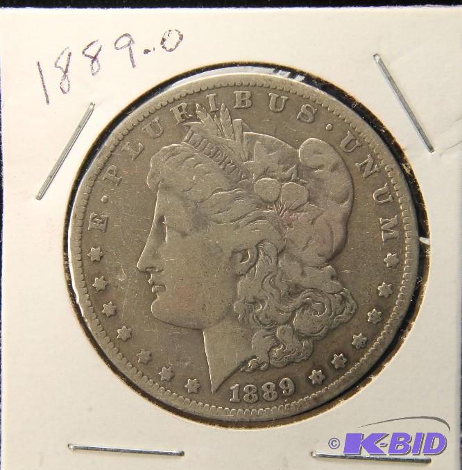 lot 37 image: 1889 O MORGAN DOLLAR VF COIN