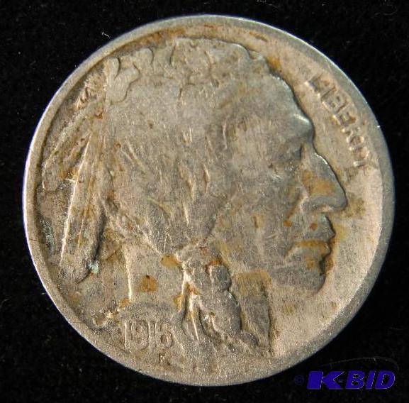 lot 46 image: 1916 BUFFALO NICKEL FINE