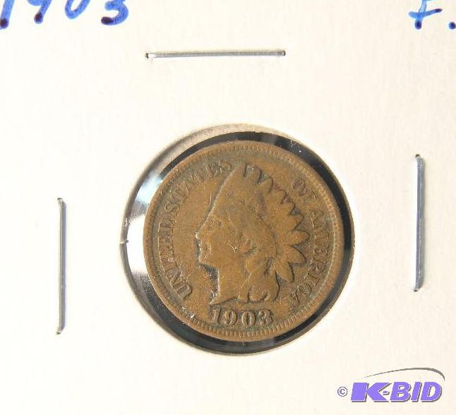 lot 57 image: 1903 INDIAN HEAD CENT VG