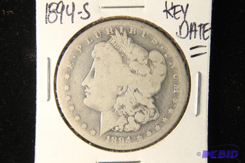 lot 62 image: 1894 S MORGAN DOLLAR KEY DATE