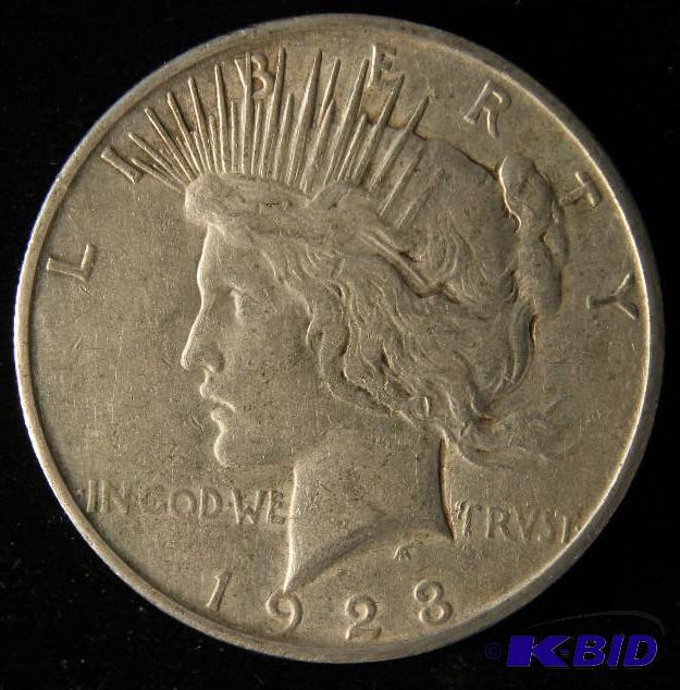lot 82 image: 1923 S PEACE DOLLAR VF
