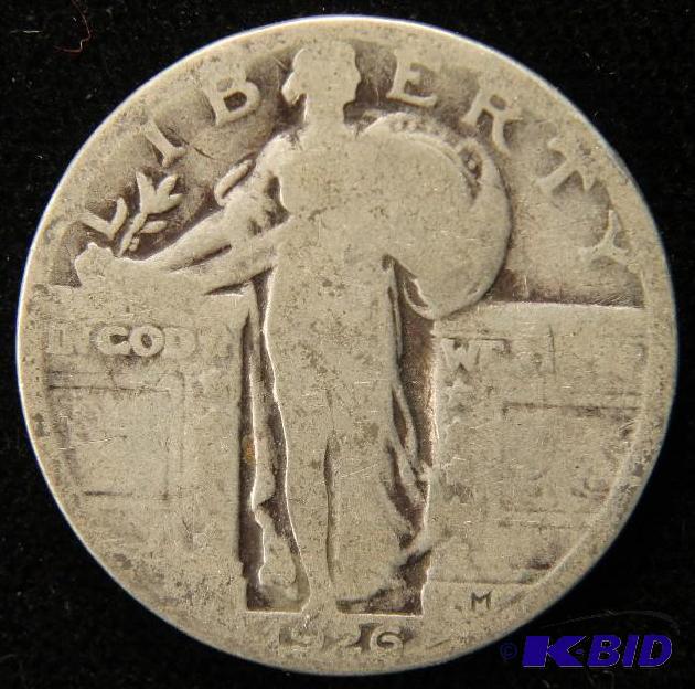 lot 95 image: 1926 STANDING LIBERTY SILVER QUARTER