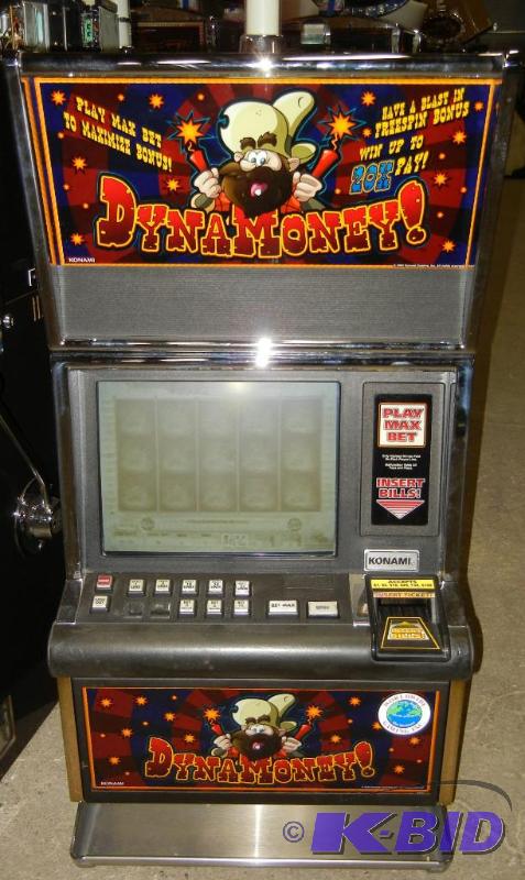 lot 1008 image: KONAMI HERCULITE DYNAMONEY VIDEO SLOT MACHINE
