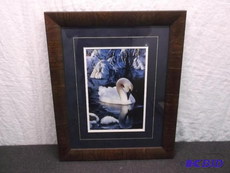 Beautiful double matted framed print measurin...