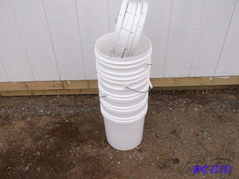 5 - 5 gallon food grade pails with lids....