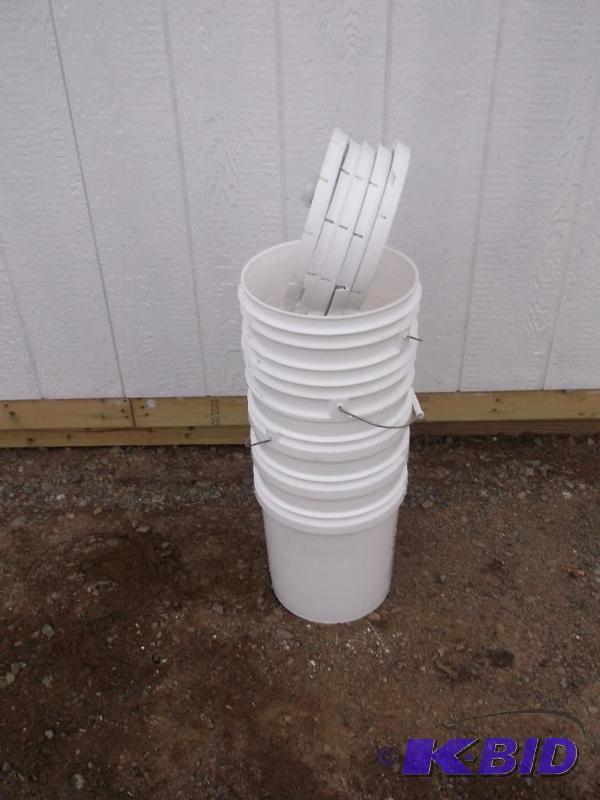5 - 5 gallon food grade pails with lids....