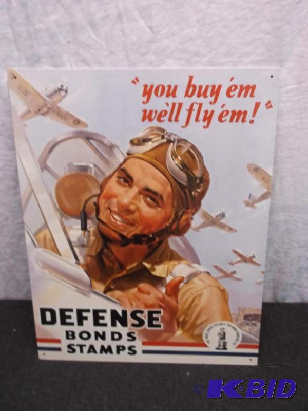 Collectable metal sign measuring 12 12&quot...