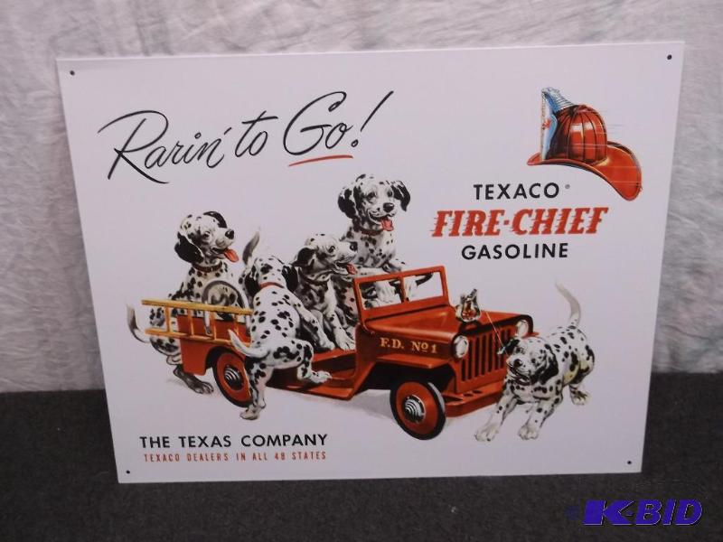 Collectable metal Texaco sign measuring 16&qu...