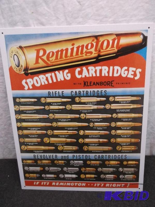 Collectable metal Remington Sporting Cartridg...