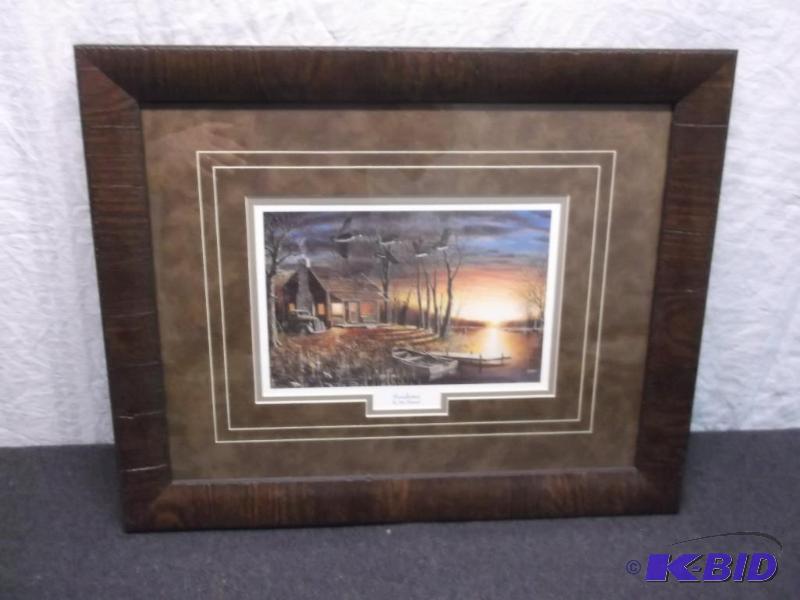 Beautiful double matted framed print &quotSu...