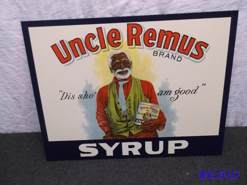 Collectable metal Uncle Remus sign measuring ...