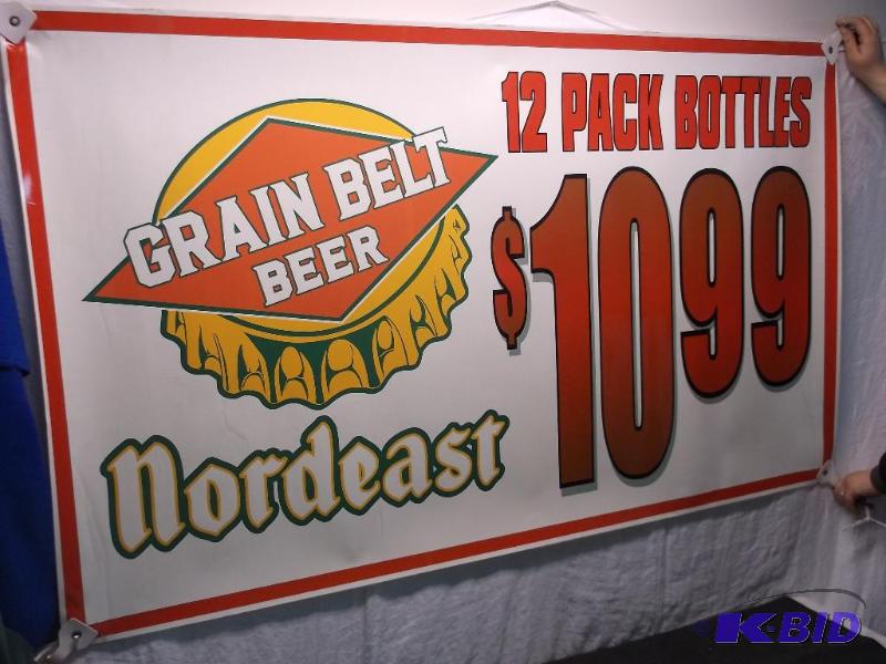 Collectable Grain Belt Beer banner measuring ...