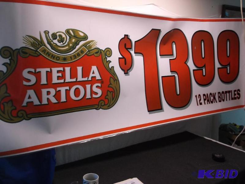 Collectable Stella Artois banner measuring 96...