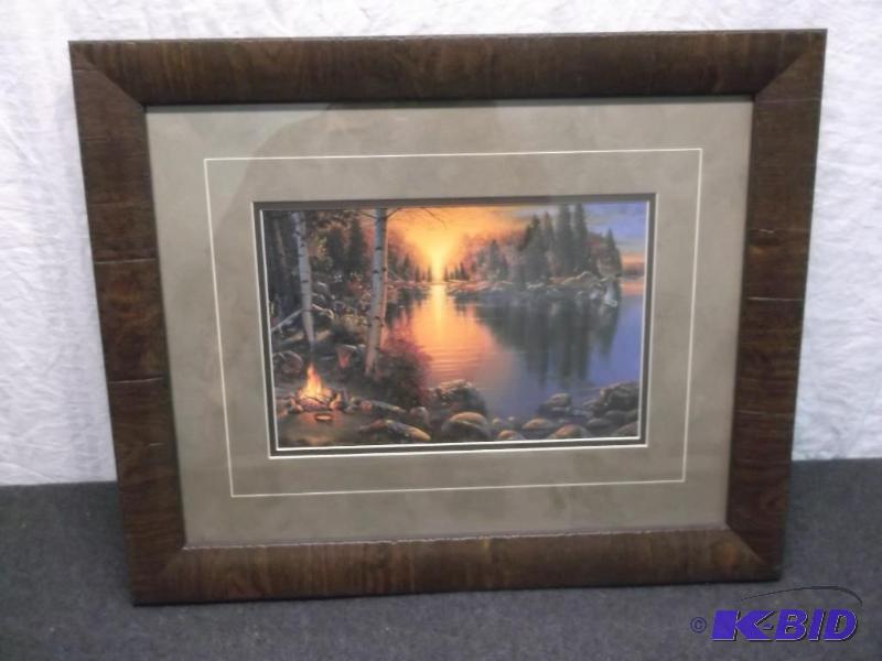 Beautiful double matted framed print by Derk ...