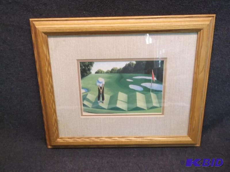 Nice oak framed print measuring 16 58&quot ...