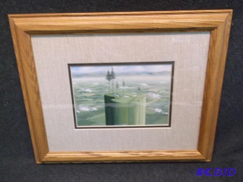 Nice oak framed print measuring 16 58&quot ...