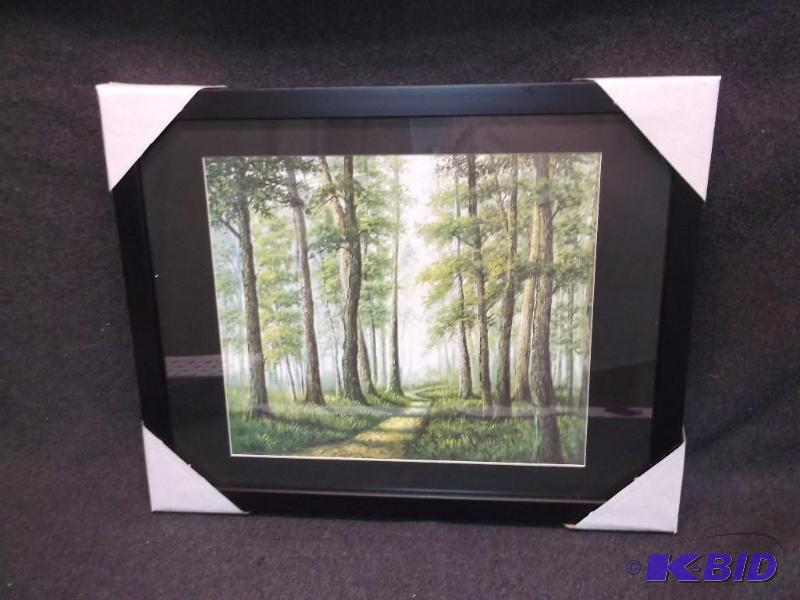 Beautiful framed scenery print measuring 19 5...