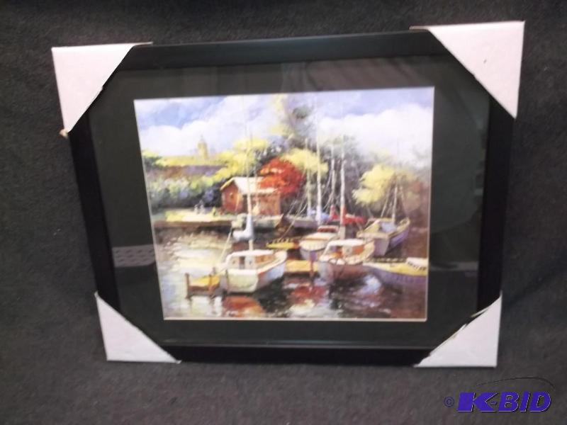 Beautiful framed scenery print measuring 19 5...