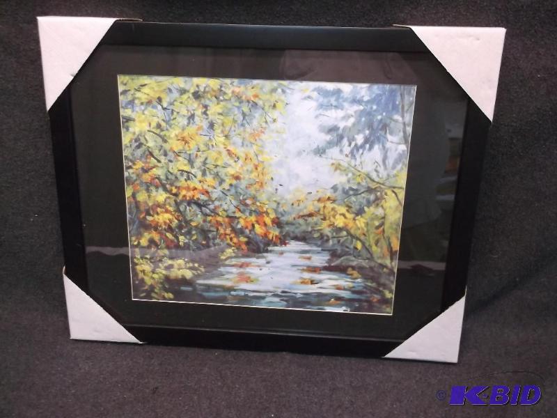 Beautiful framed scenery print measuring 19 5...