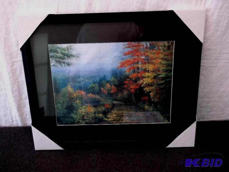 Beautiful framed scenery print measuring 21 1...