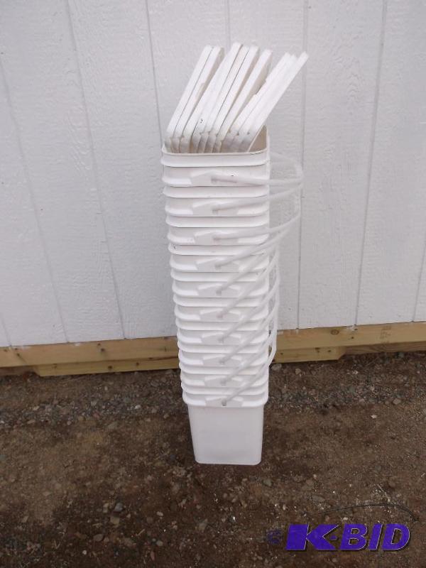 10 - 3 gallon food grade pails....