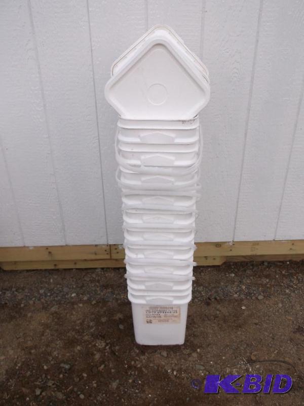 10 - 3 gallon food grade pails....