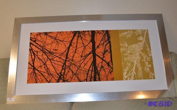 lot 26 image: Print 28x54" by Janet Van Arsdale...