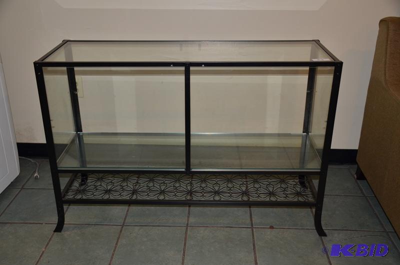 lot 33 image: Glass display case 46x16x32"...