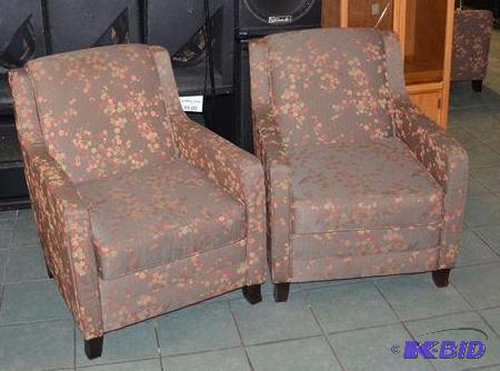 lot 48 image: 2 stuffed chairs. Matches lots 16,17,20,27, 4...